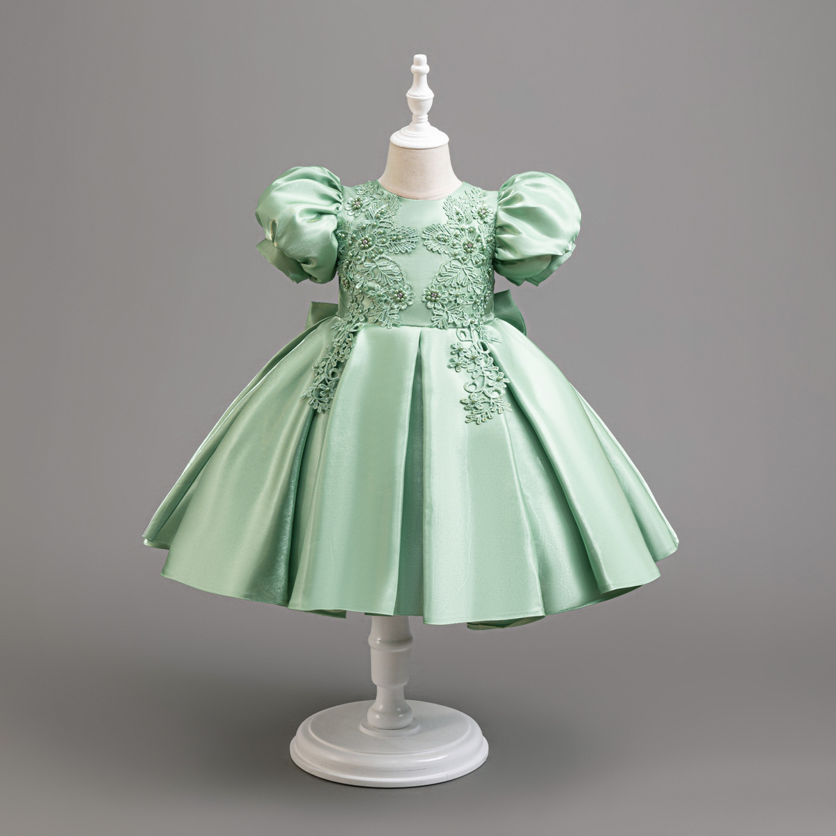 Baby Clothing Girls - 女の子の新しいパーティードレス、子供用フォーマルドレス、キッズフェスティバル服、女の子の服、パフスリーブ