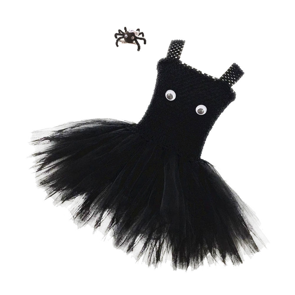 Baby Clothing Unique - ハロウィンガールズスパイダーチュチュドレスノースリーブパーティーコスチュームコスプレ衣装セット ベビーキッズ用 ユニークで通気性があり肌に優しい