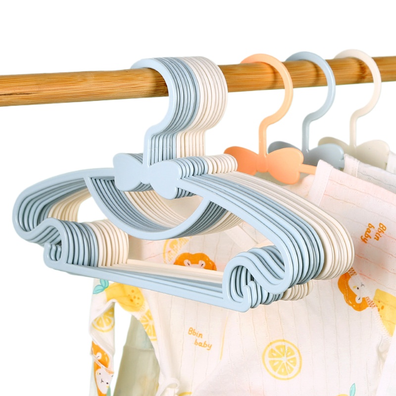 Baby Clothing Hanging Rack - 5-50 個ベビーハンガープラスチック子供服収納ハンガー保育園子供ハンガー幼児幼児ポータブルコートホームラック
