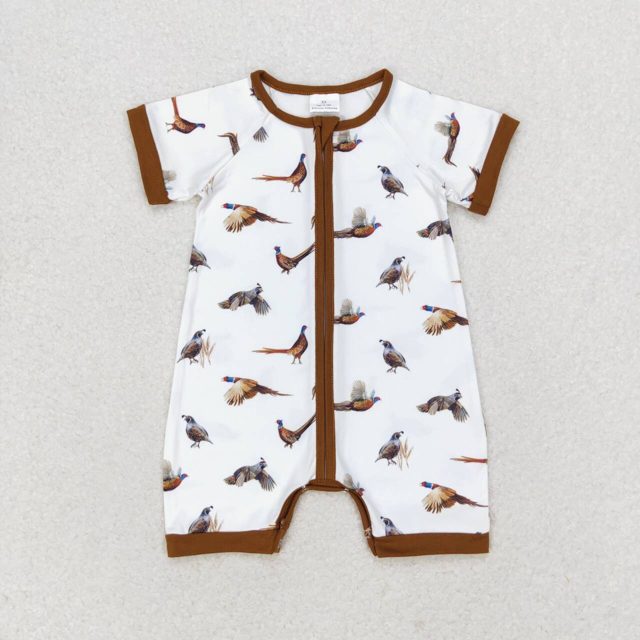 幼児用のアヒルのロンパース,ジッパー付きの茶色の服,新生児の - Baby Clothing Sale のレビューと価格