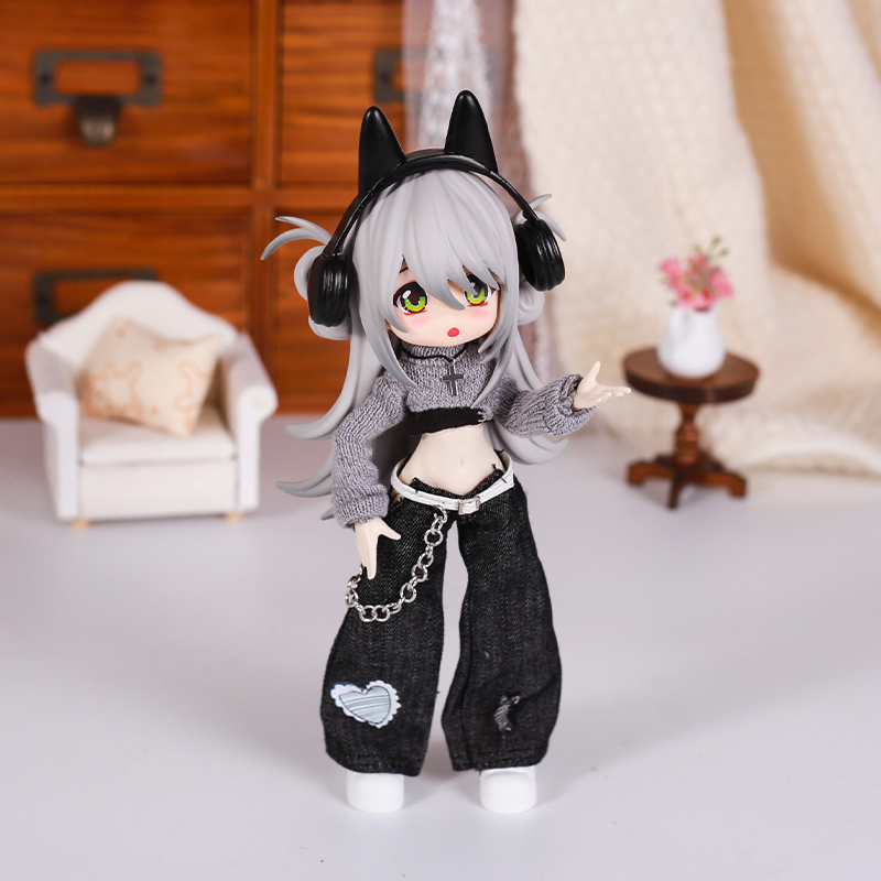 Bjd 人形服ストリートファッション気質ジーンズベストセータ - Baby Clothing Girls のレビューと価格