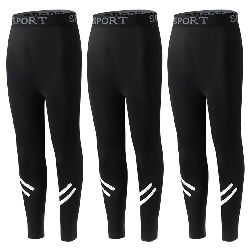 子供用無地伸縮性スリムフィットスポーツレギンス3/1セット、 - Toddler Legging Set のレビューと価格