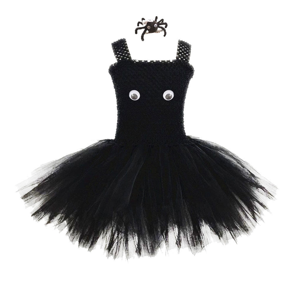 ハロウィンガールズスパイダーチュチュドレスノースリーブパーテ - Baby Clothing Unique のレビューと価格