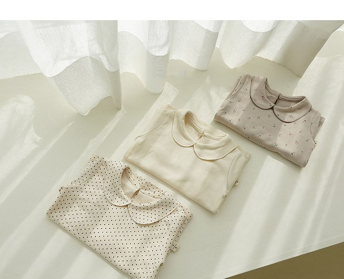 2025年秋新作 ベビーラペル長袖Tシャツ コットン製 幼児 - Baby Clothing Girls のレビューと価格