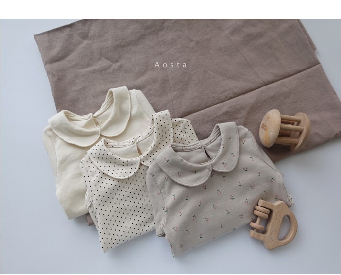 2025年秋新作 ベビーラペル長袖Tシャツ コットン製 幼児 - Baby Clothing Girls のレビューと価格