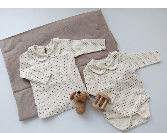 2025年秋新作 ベビーラペル長袖Tシャツ コットン製 幼児 - Baby Clothing Girls のレビューと価格