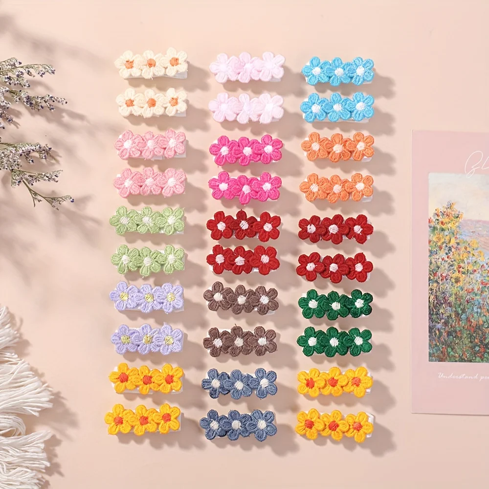 10個セット ベビーミニフラワーヘアクリップ 可愛いヘアピン - Newborn Gift Set のレビューと価格