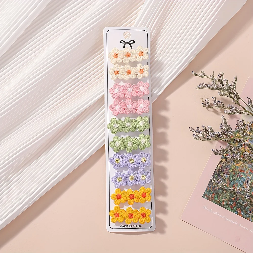 10個セット ベビーミニフラワーヘアクリップ 可愛いヘアピン - Newborn Gift Set のレビューと価格