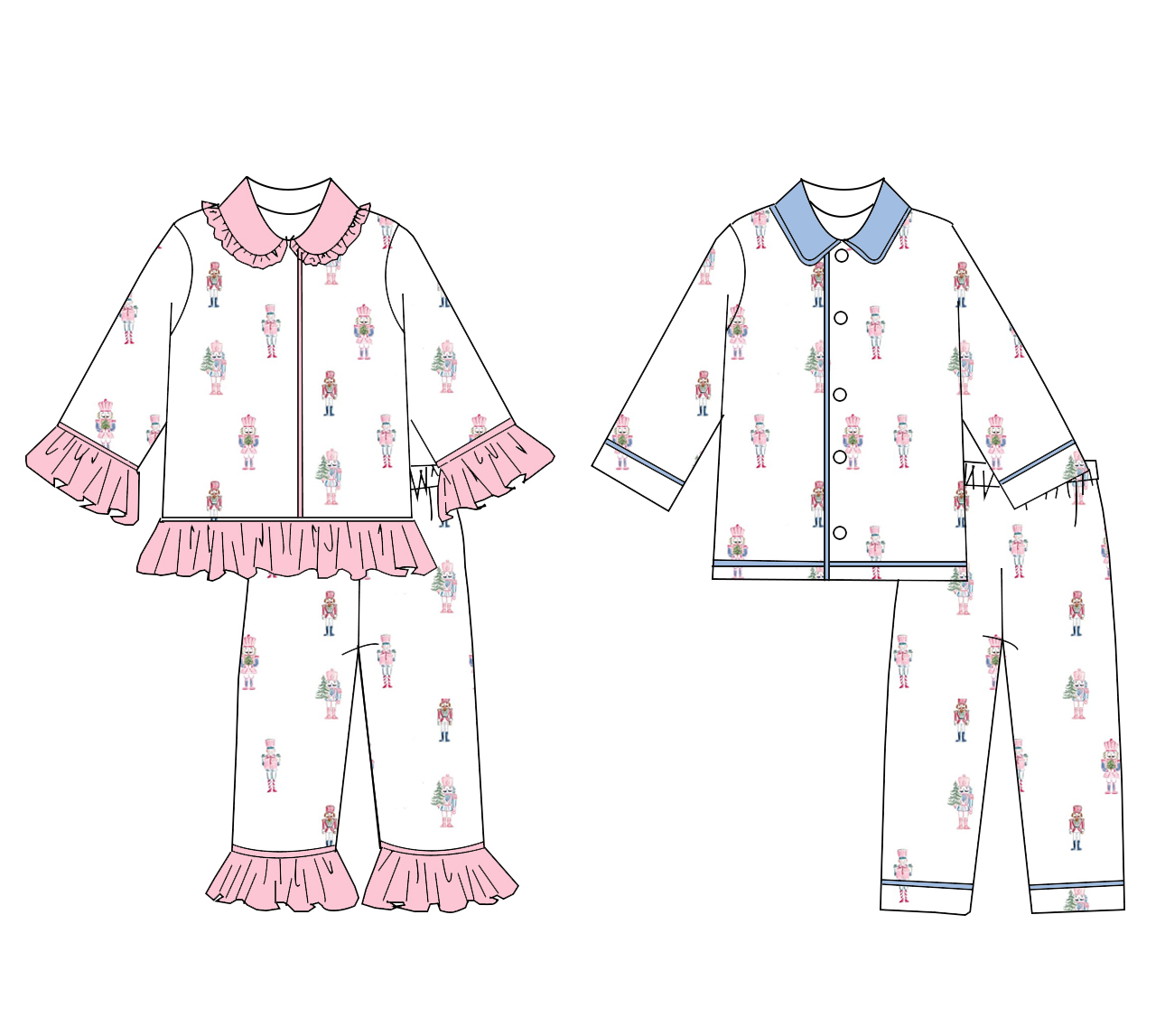 クリスマス最新デザイン 秋の新作パジャマ 女の子用ピンク 男 - Toddler Legging Set のレビューと価格