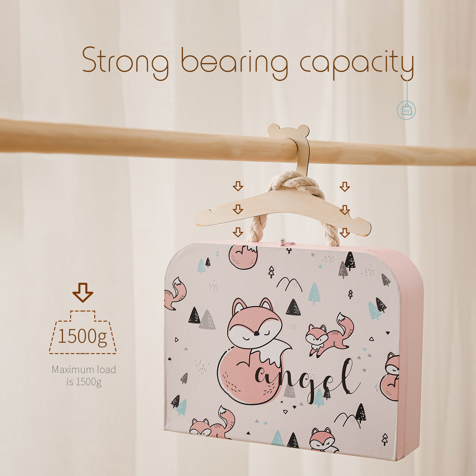 5/10 個木製ベビーハンガー子供服収納ハンガー保育園用子供 - Baby Clothing Hanging Rack のレビューと価格