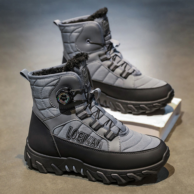 メンズプラスサイズカジュアルコットンブーツ、冬の新作、暖かい - Soft Sole Booties のレビューと価格