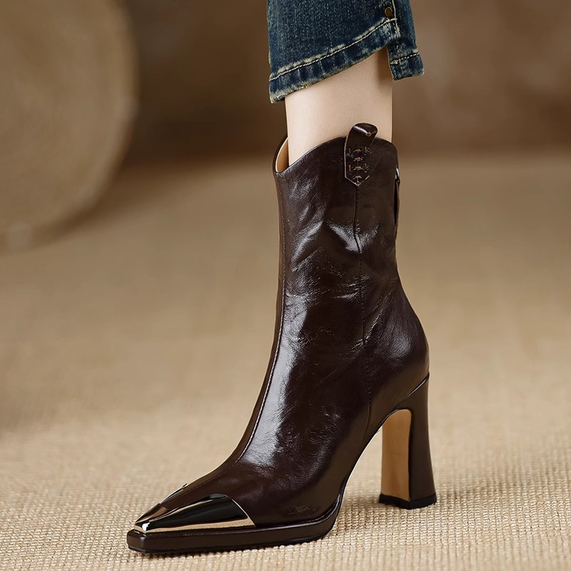 ウェッジヒールブーティ 秋の新作 ポインテッドトゥ サイドジ - Soft Sole Booties のレビューと価格
