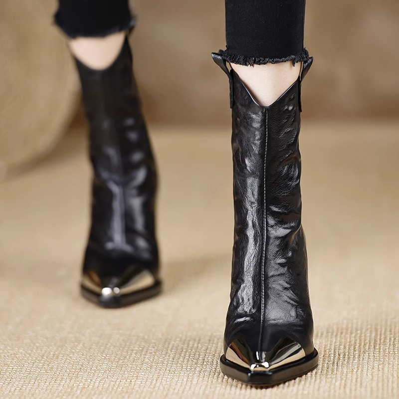 ウェッジヒールブーティ 秋の新作 ポインテッドトゥ サイドジ - Soft Sole Booties のレビューと価格