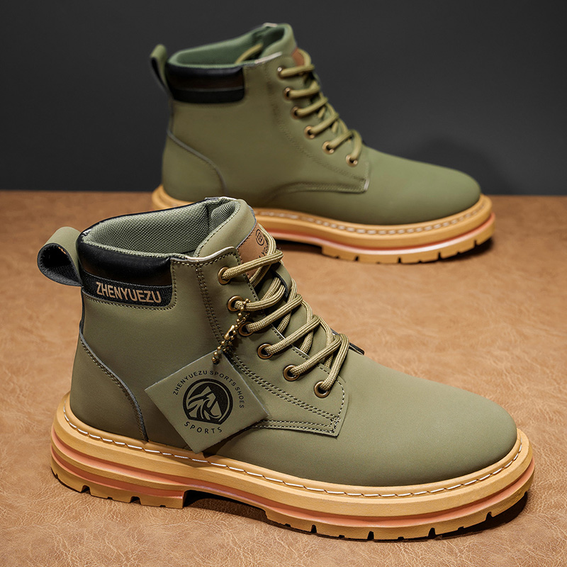 ファッショナブルなメンズハイカットブーツ、柔らかく快適な裏地 - Soft Sole Booties のレビューと価格