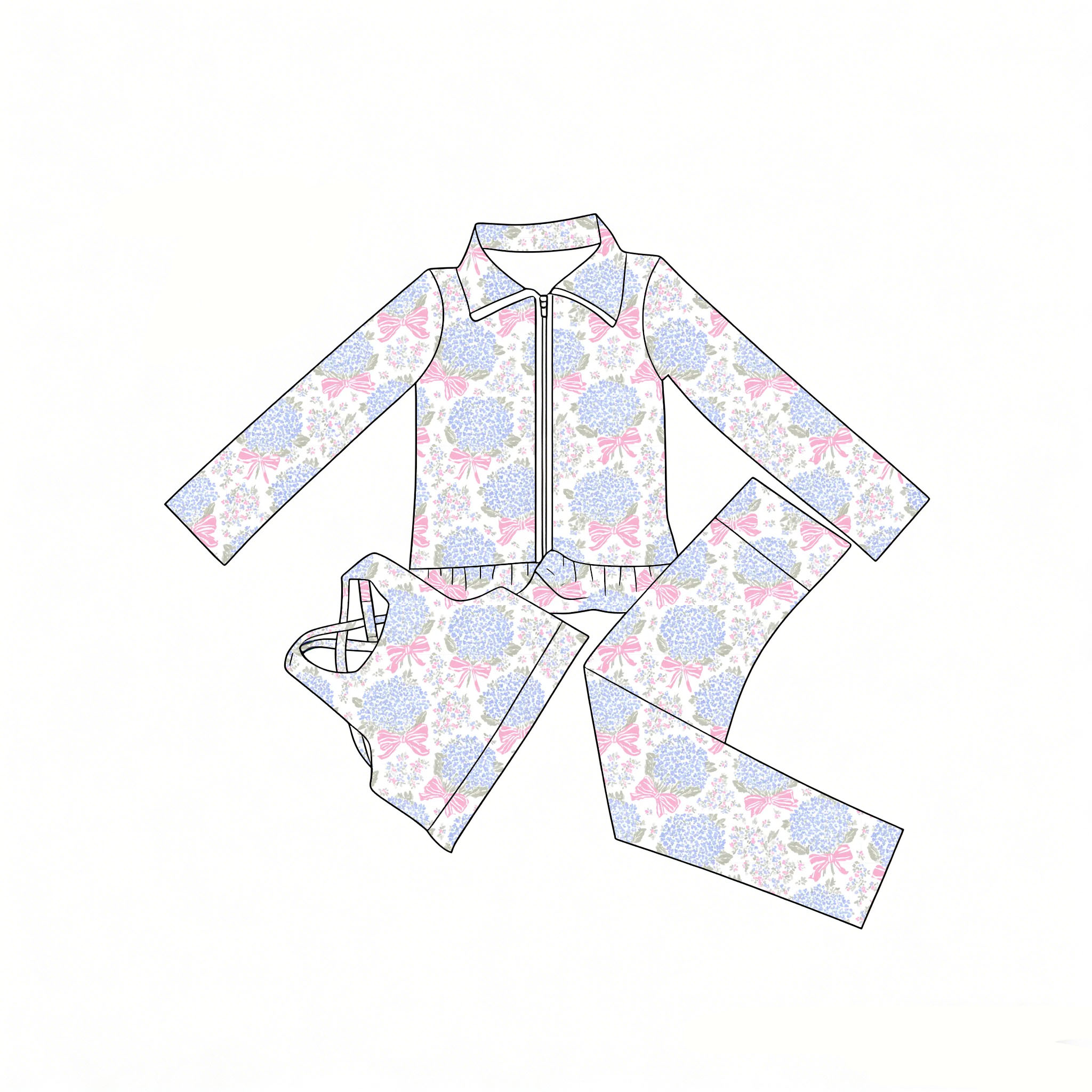 女の子用スーツ 3ピース 長袖ジッパー付きジャケット、ズボン - Toddler Legging Set のレビューと価格