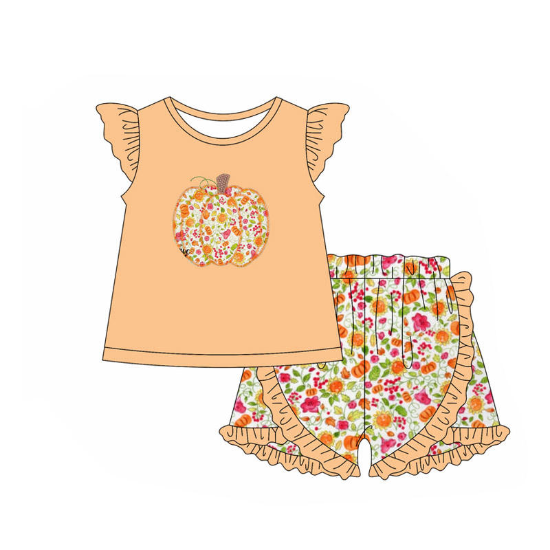感謝祭ファッションブティックキッズベビーガールズパンプキンフ - Toddler Legging Set のレビューと価格