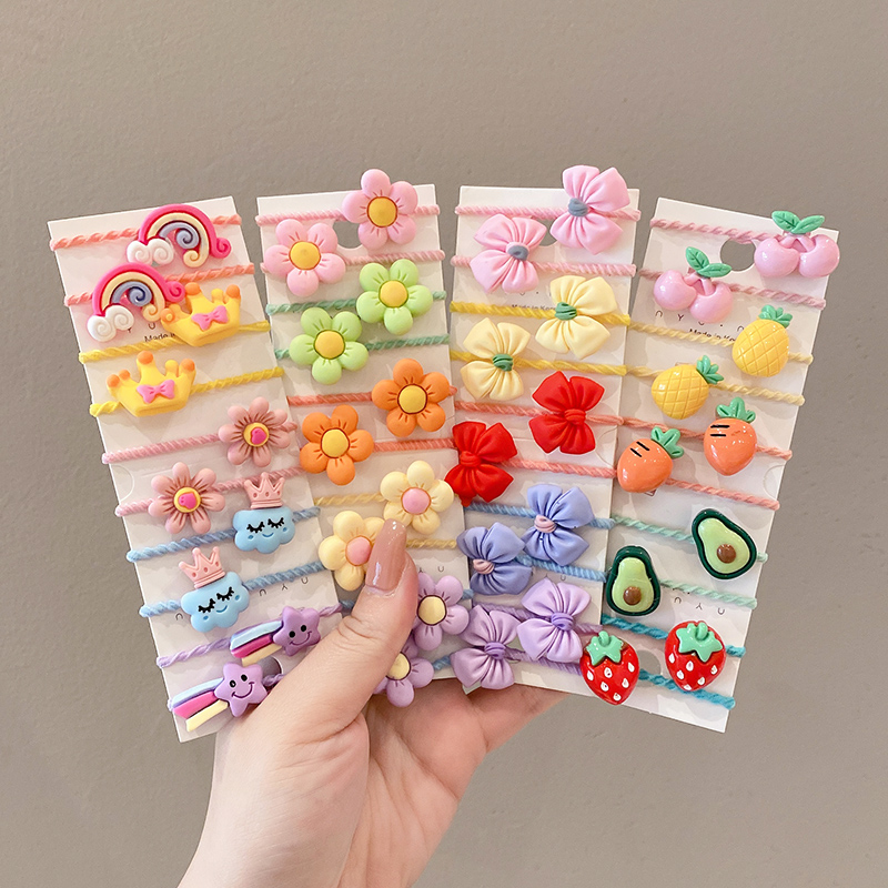 50 個少女漫画フルーツ動物ゴムバンドヘアアクセサリーかわい - Newborn Gift Set のレビューと価格
