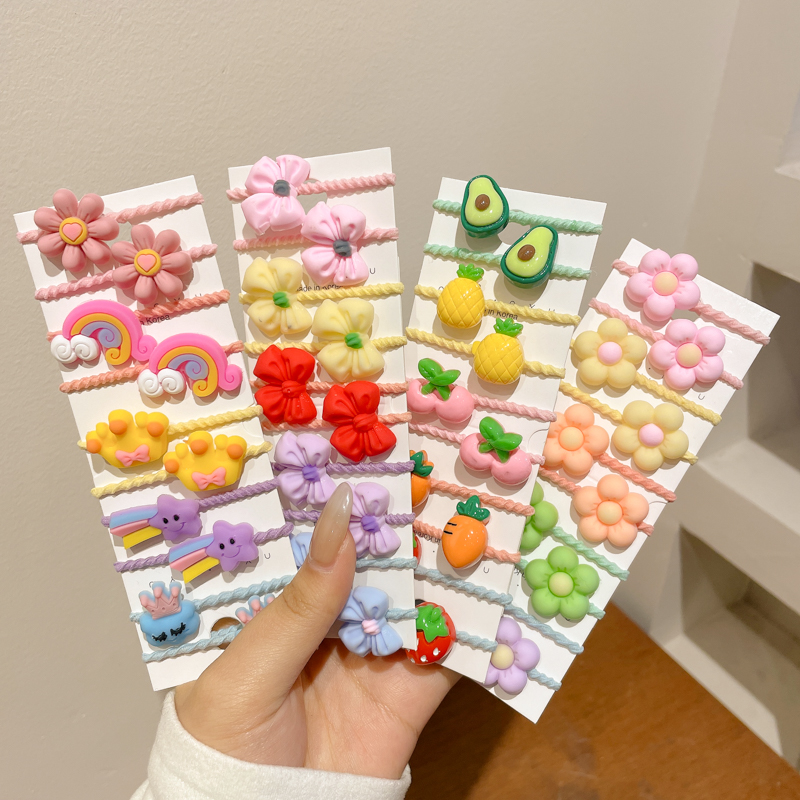 50 個少女漫画フルーツ動物ゴムバンドヘアアクセサリーかわい - Newborn Gift Set のレビューと価格