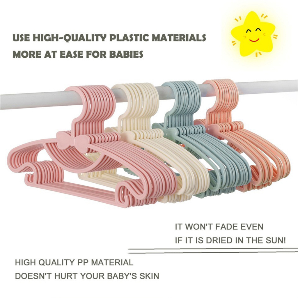 12個入りベビーキッズ用洋服ハンガーセット、耐久性のある滑り - Baby Clothing Hanging Rack のレビューと価格