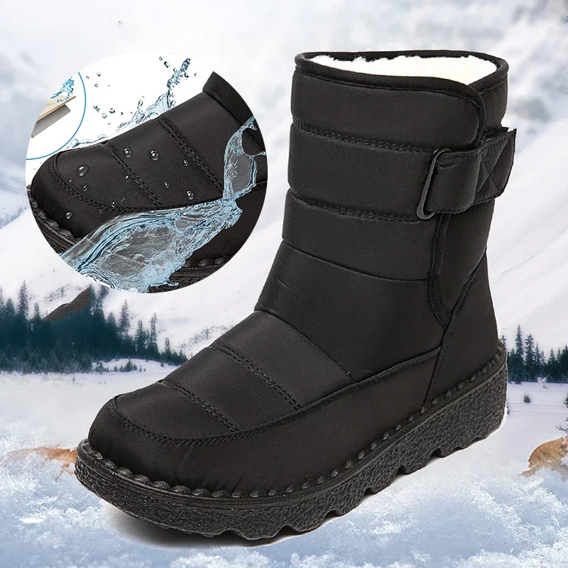 2025年防水スノーブーツ レディース 快適プラッシュ裏地付 - Soft Sole Booties のレビューと価格