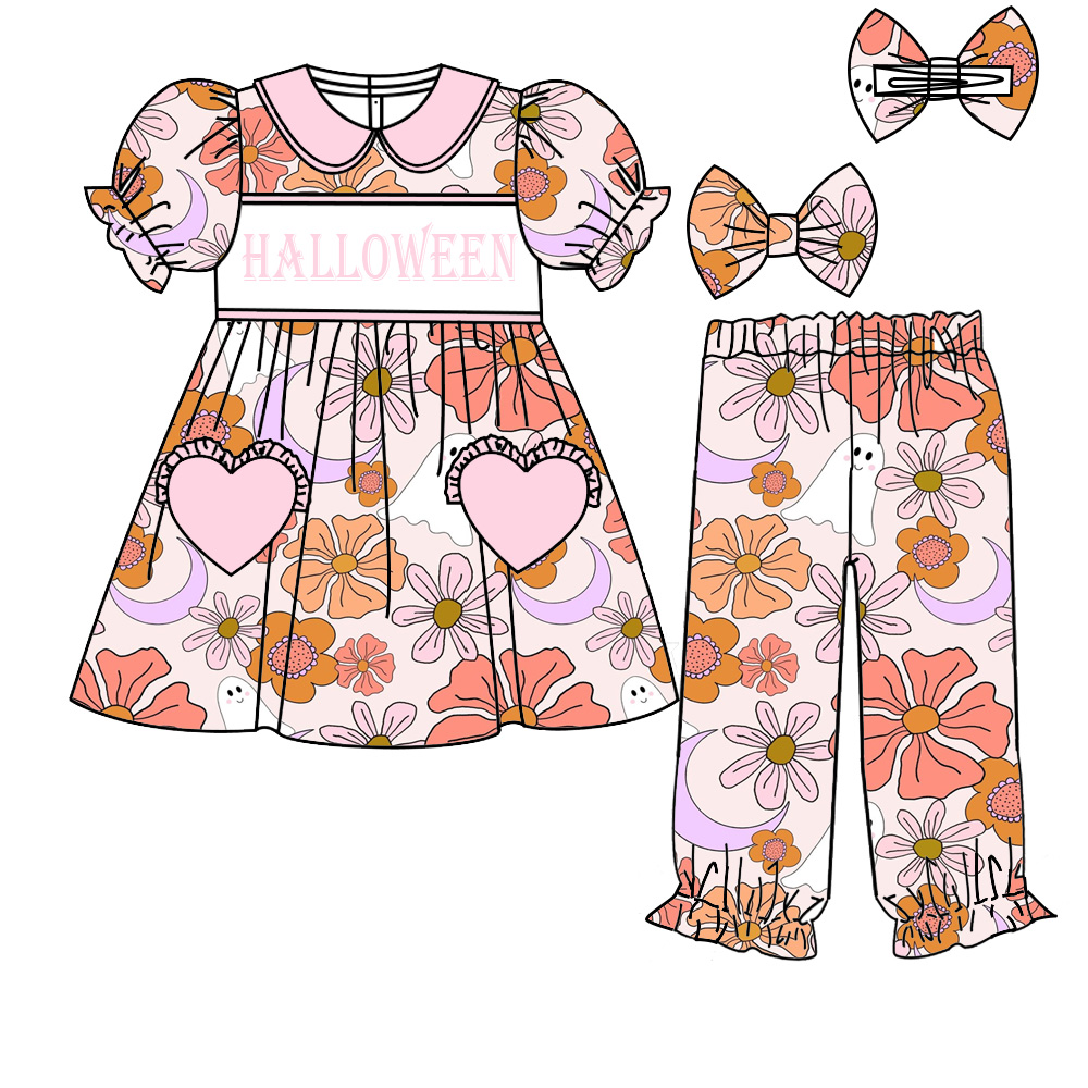 ガールズコレクション ハロウィン 半袖 伸縮性 ゴースト パ - Toddler Legging Set のレビューと価格