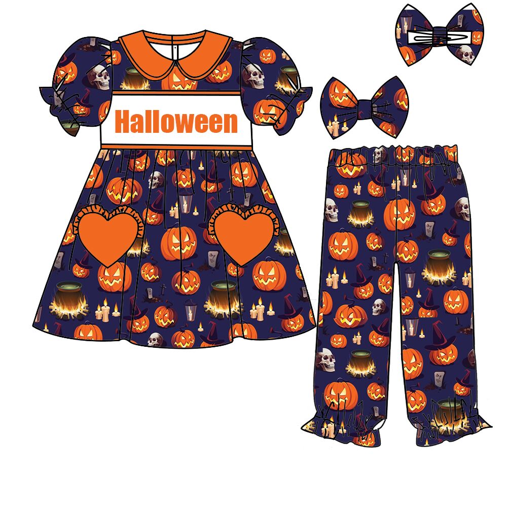 ガールズコレクション ハロウィン 半袖 伸縮性 ゴースト パ - Toddler Legging Set のレビューと価格
