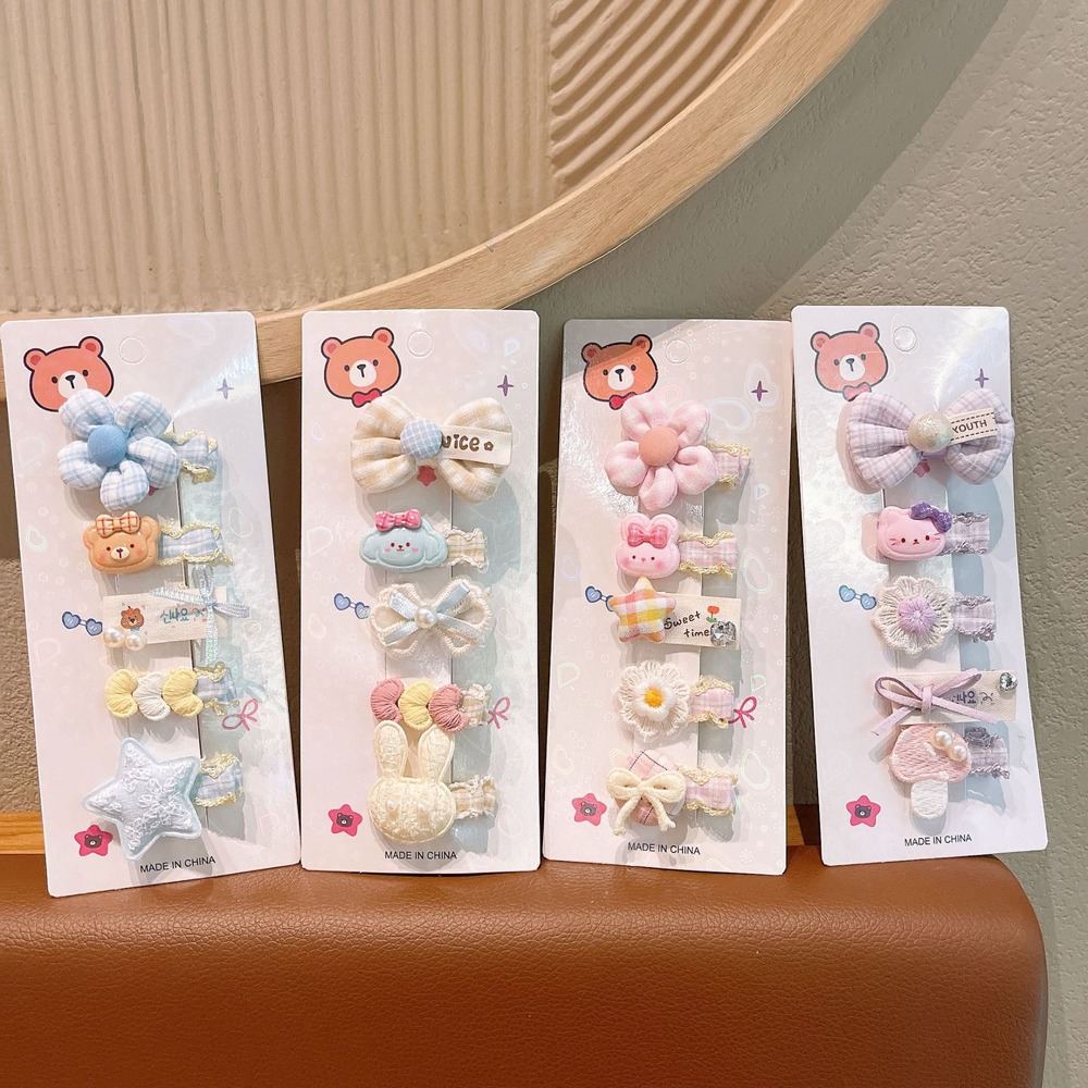 女の子用のかわいいベビーヘアクリップセット、リボン、花、ウサ - Newborn Gift Set のレビューと価格