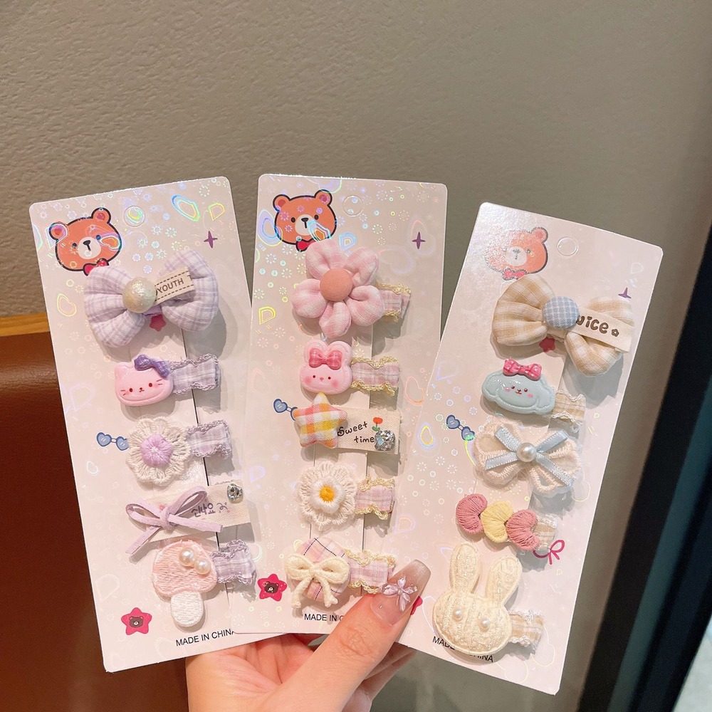 女の子用のかわいいベビーヘアクリップセット、リボン、花、ウサ - Newborn Gift Set のレビューと価格