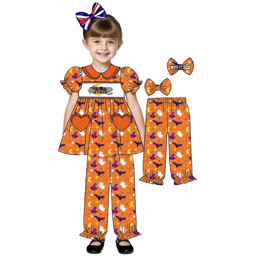 新しいハロウィンブティック子供用スーツ半袖伸縮性バットハット - Toddler Legging Set のレビューと価格