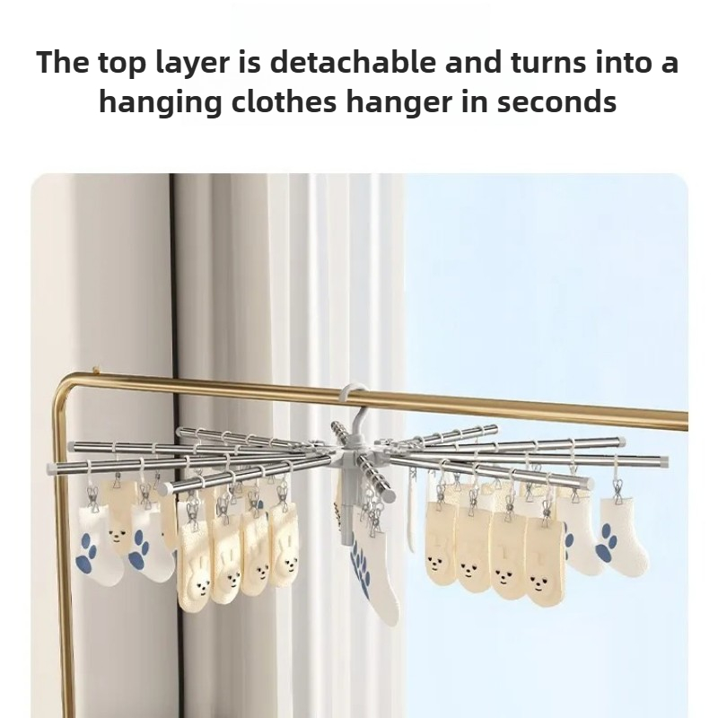 ベビー服乾燥ラック - 折りたたみ式屋内/屋外ランドリーオー - Baby Clothing Hanging Rack のレビューと価格