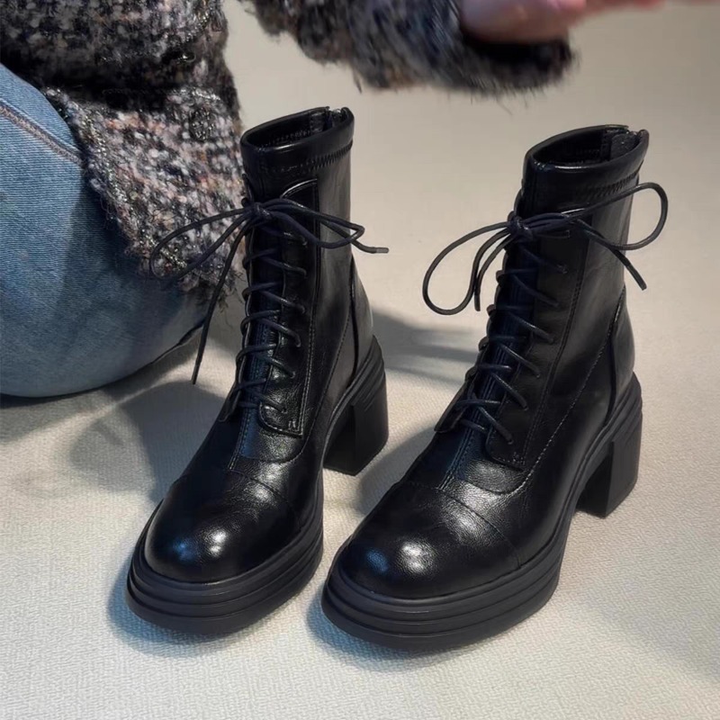レースアップブーツ レディース 新しいラウンドトゥ ソフトレ - Soft Sole Booties のレビューと価格